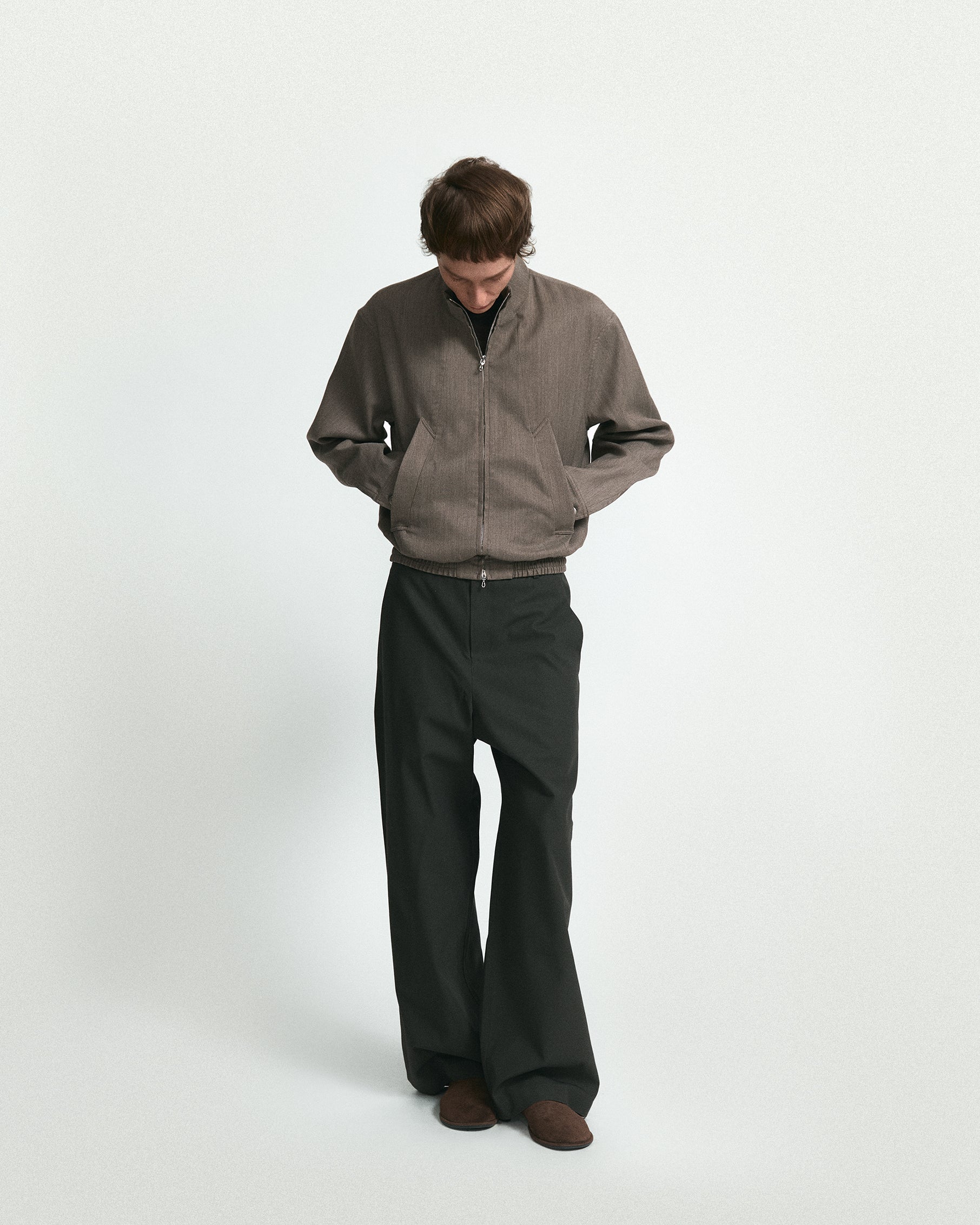 Overture Trousers in Cotton Twill Storm Grey