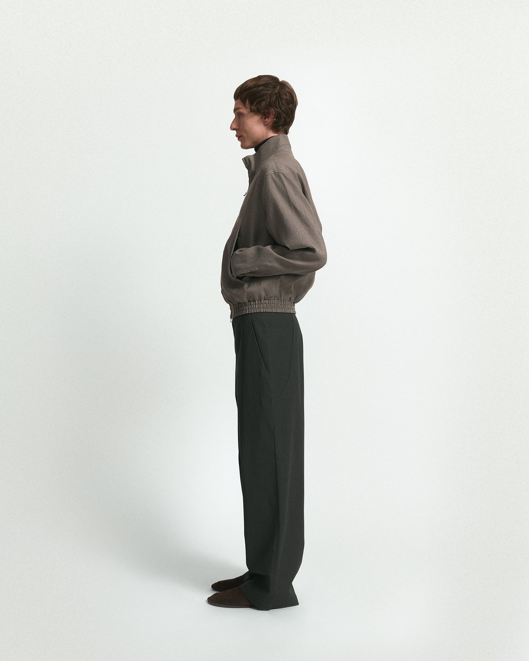 Overture Trousers in Cotton Twill Storm Grey