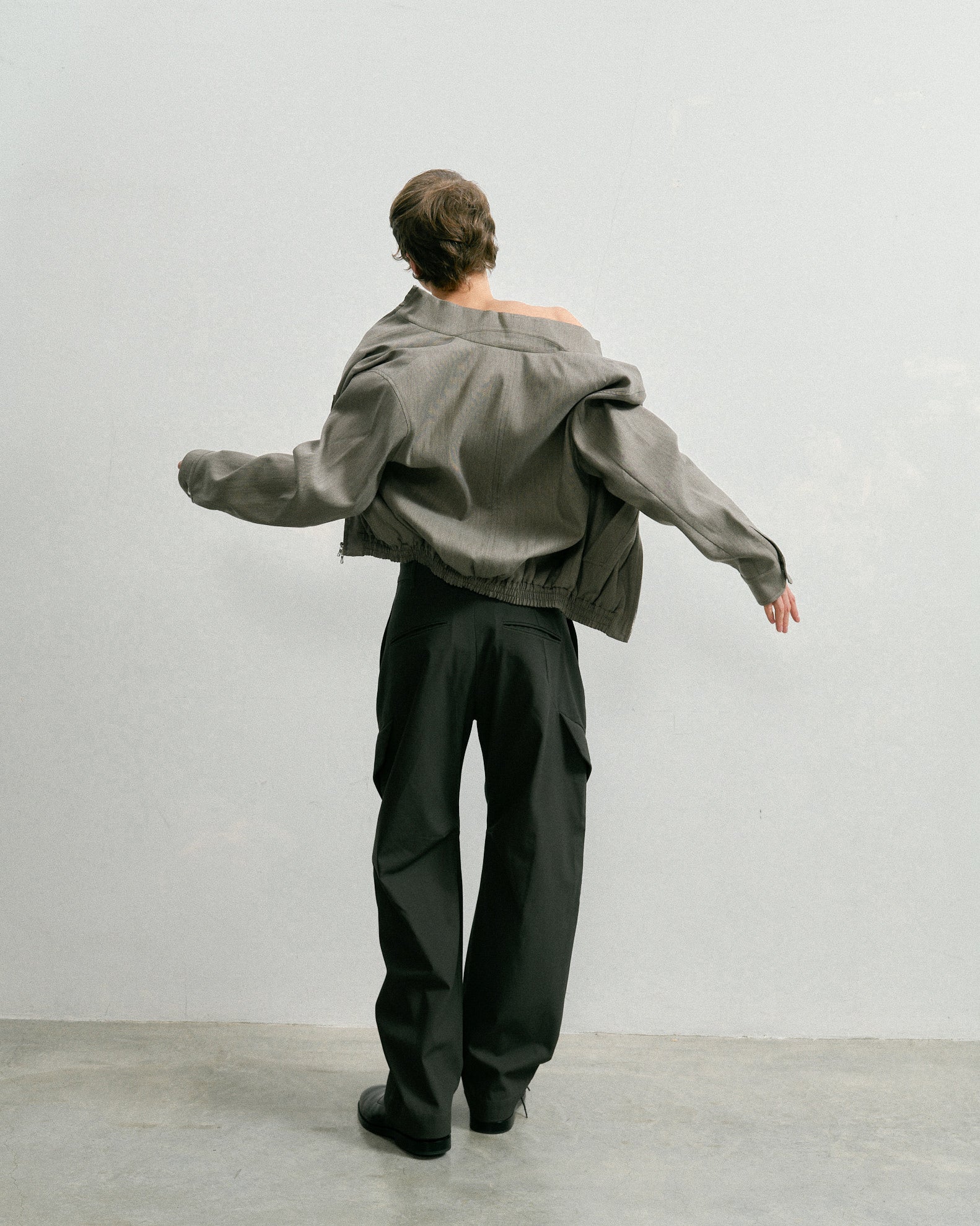 LUDOVICO TROUSERS IN SILICA DYED COTTON TWILL