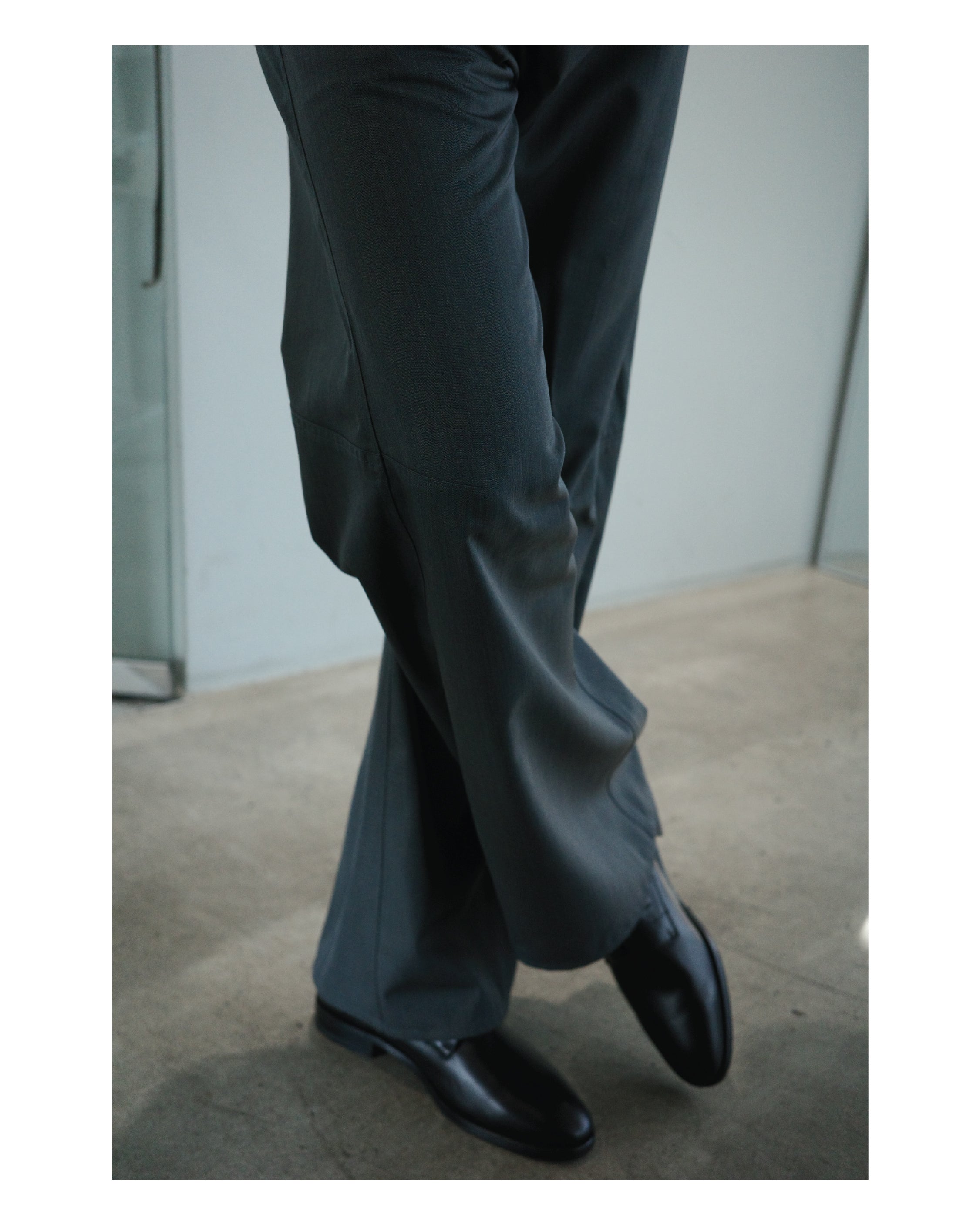 Jules Sculpted Trousers in Virgin Wool Blend