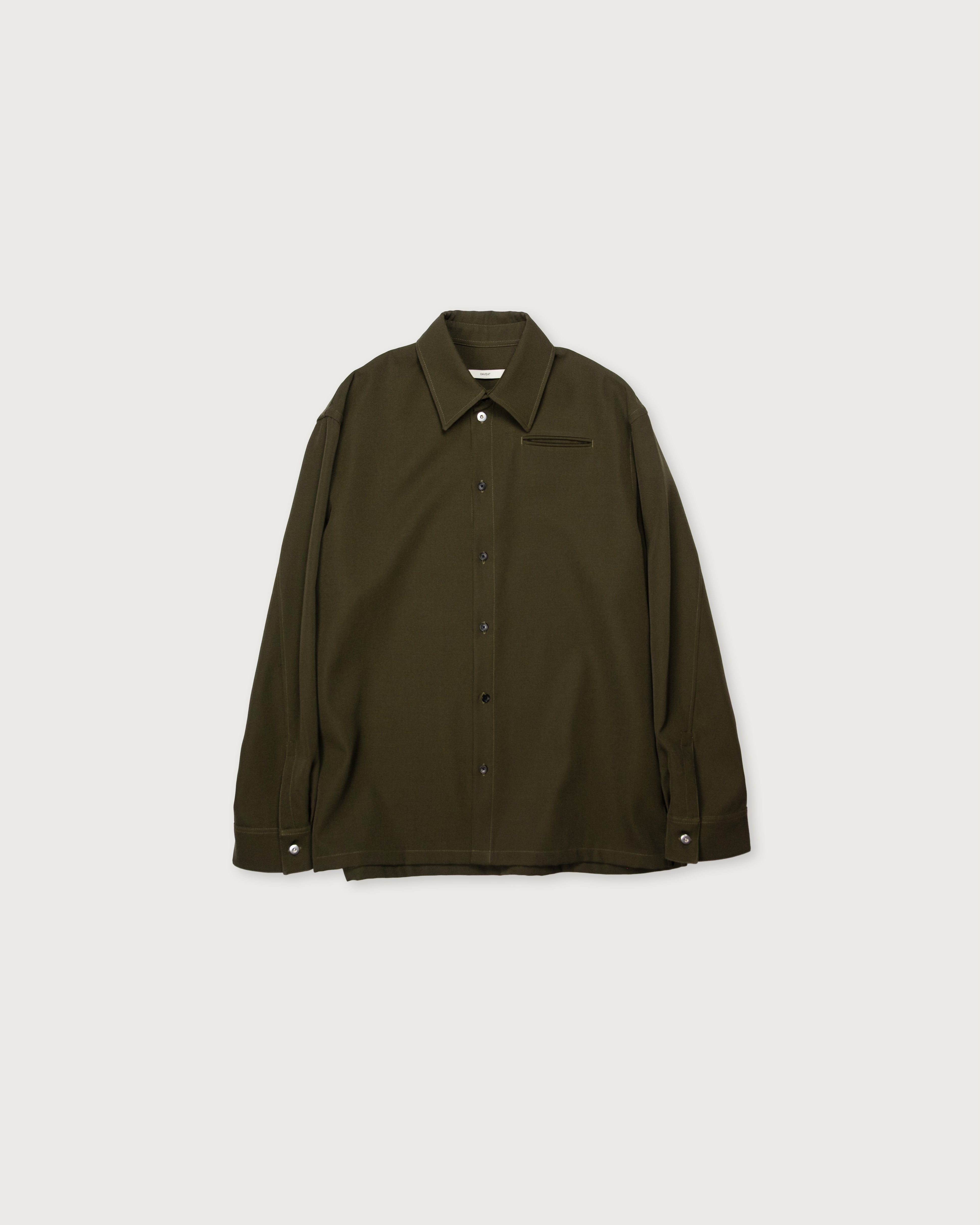 OVERTURE OVERSHIRT IN WOOL TWILL