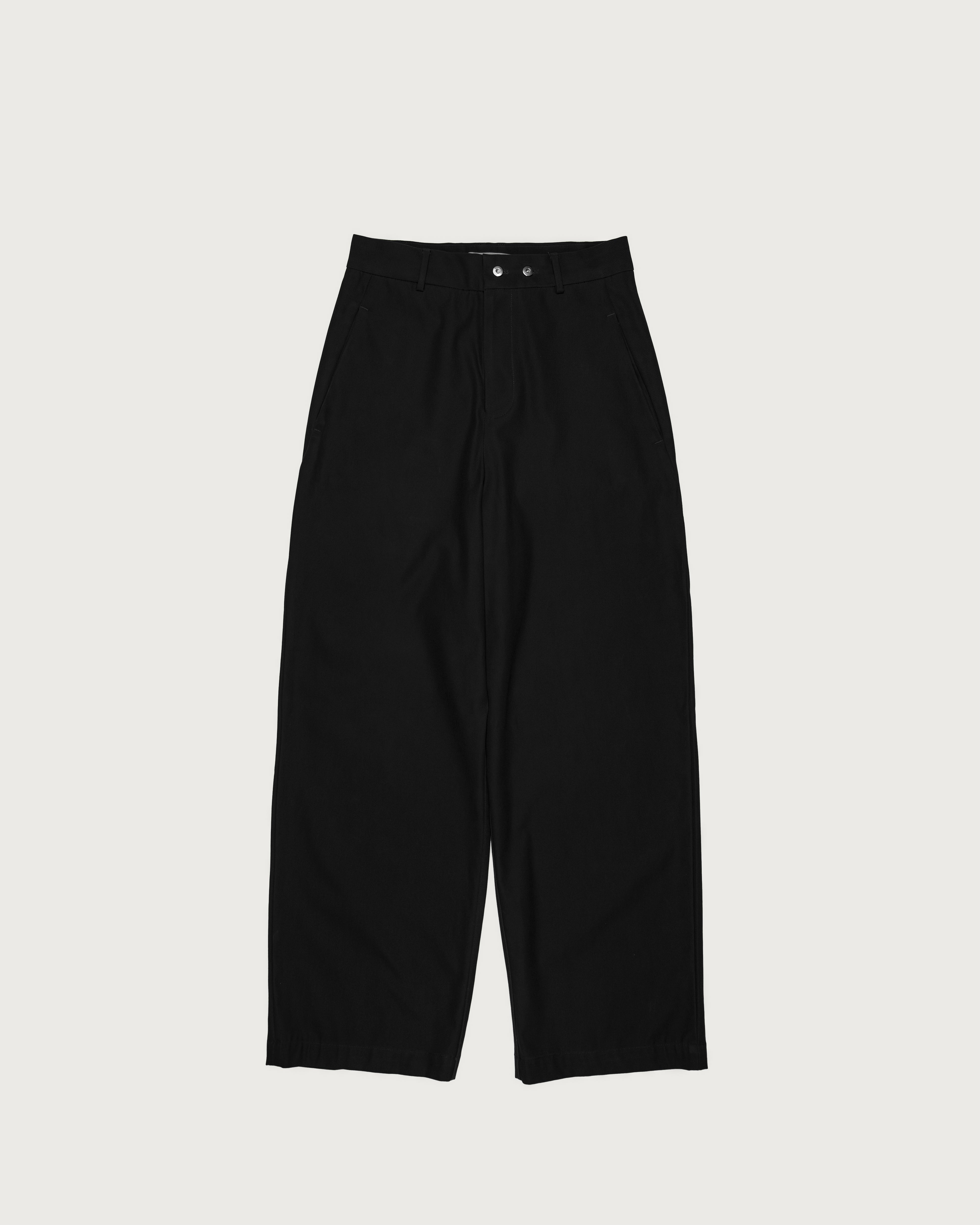 OVERTURE TROUSERS IN SILICA DYED COTTON TWILL