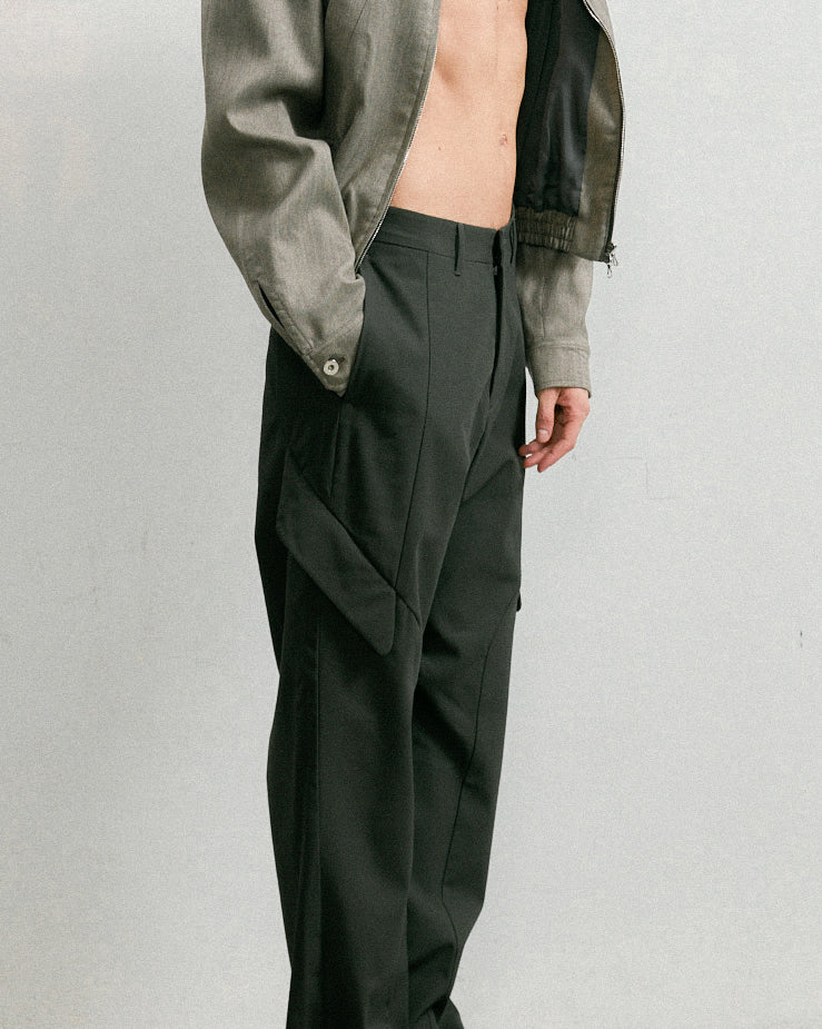 LUDOVICO TROUSERS IN SILICA DYED COTTON TWILL