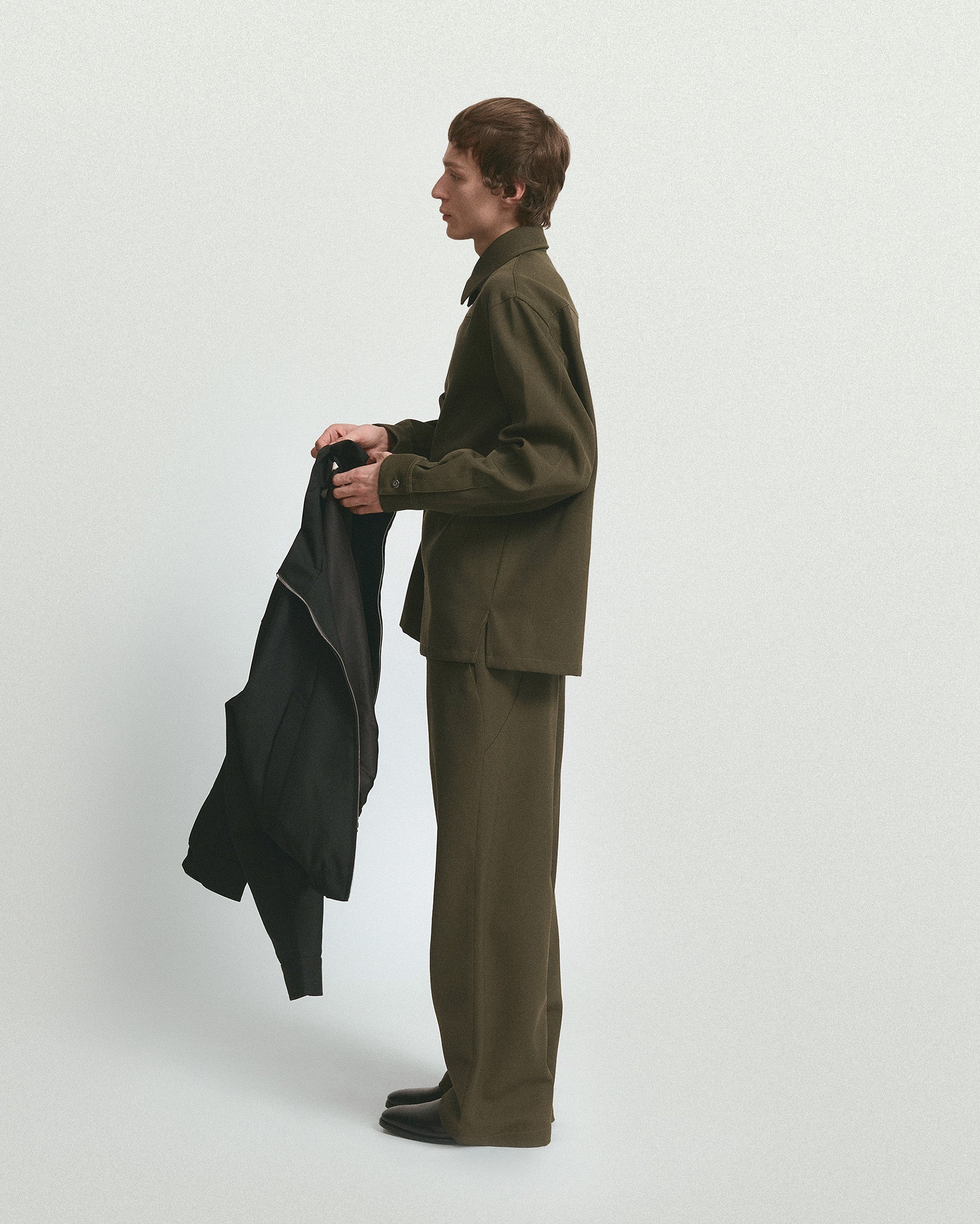 OVERTURE OVERSHIRT IN WOOL TWILL