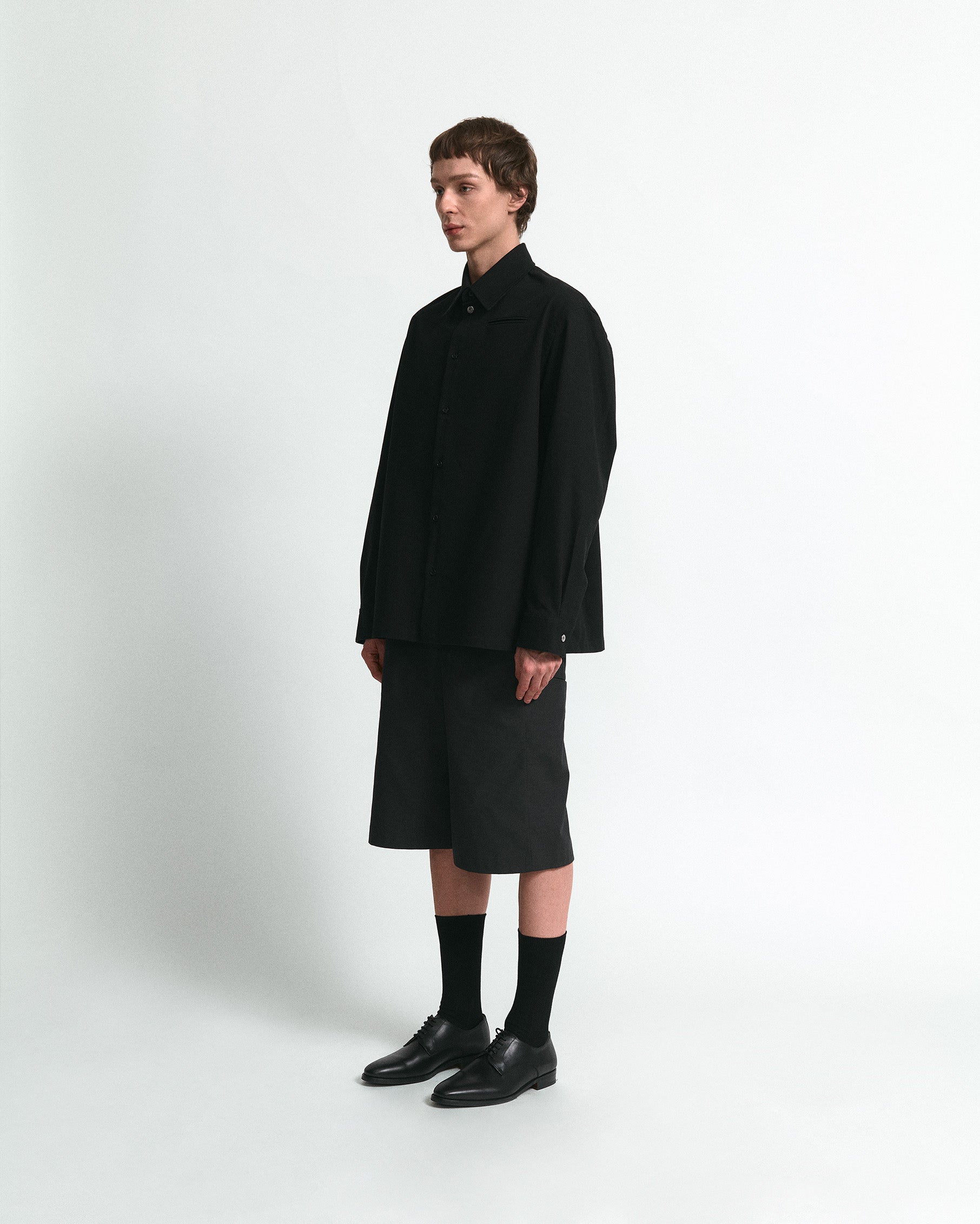 OVERTURE OVERSHIRT IN SILICA DYED COTTON TWILL