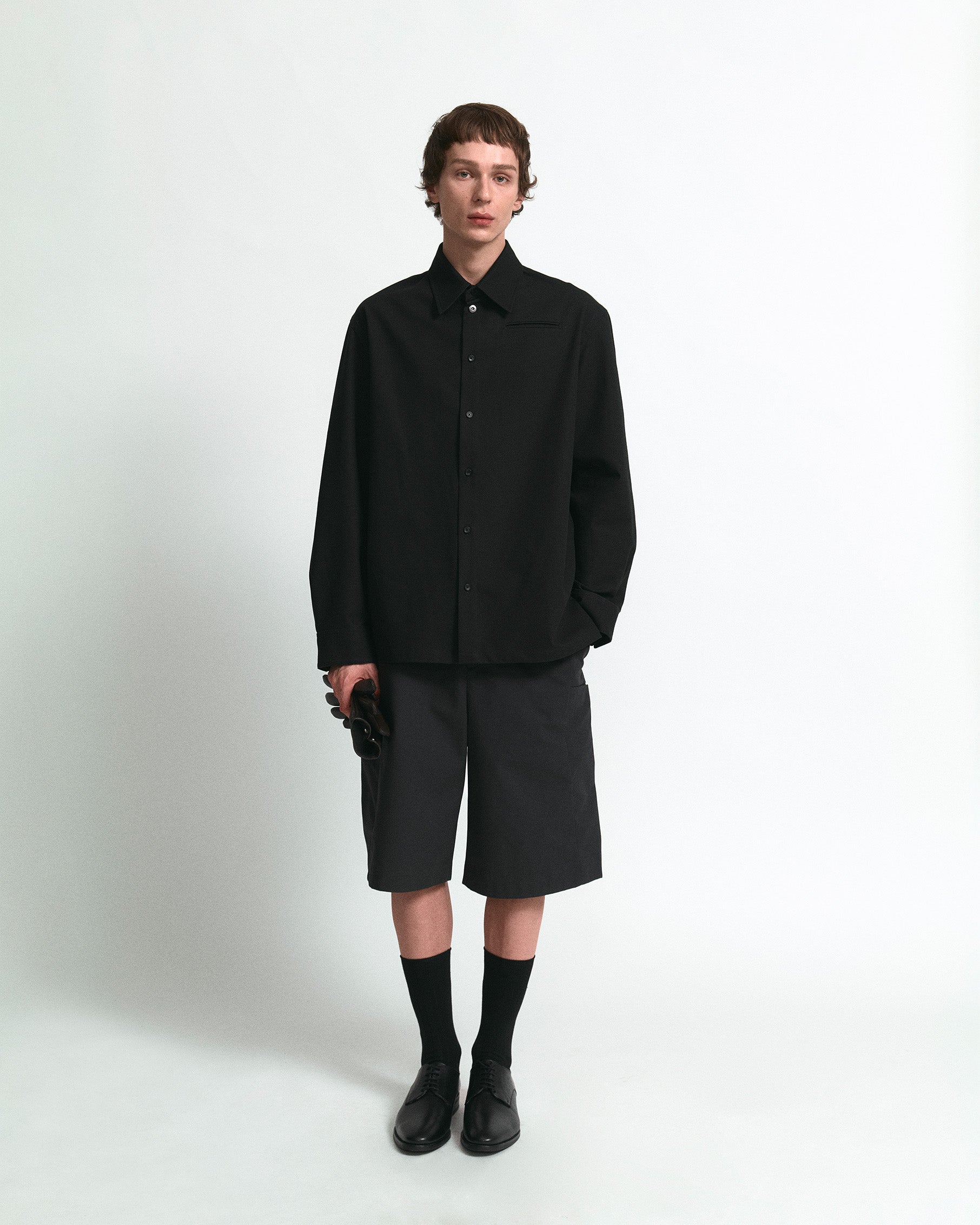 OVERTURE OVERSHIRT IN SILICA DYED COTTON TWILL