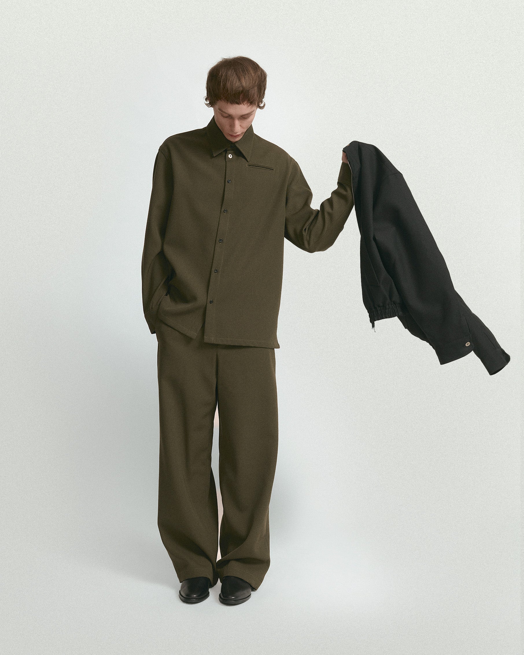 OVERTURE OVERSHIRT IN WOOL TWILL